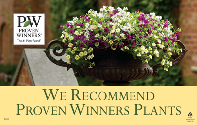 'We Recommend Proven Winners Plants' 11x7